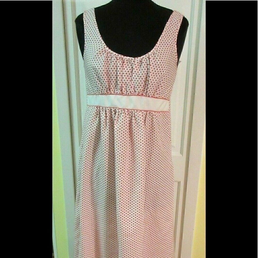 Cheoette vintage polka dot dress red & white small